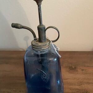 Vintage Blue Glass Plant Mister